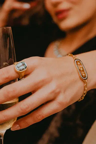 LEIGH MAXWELL Aquamarine Bijou Ring | Thumbnail 3 LEIGH MAXWELL Aquamarine Bijou Ring | Thumbnail 3