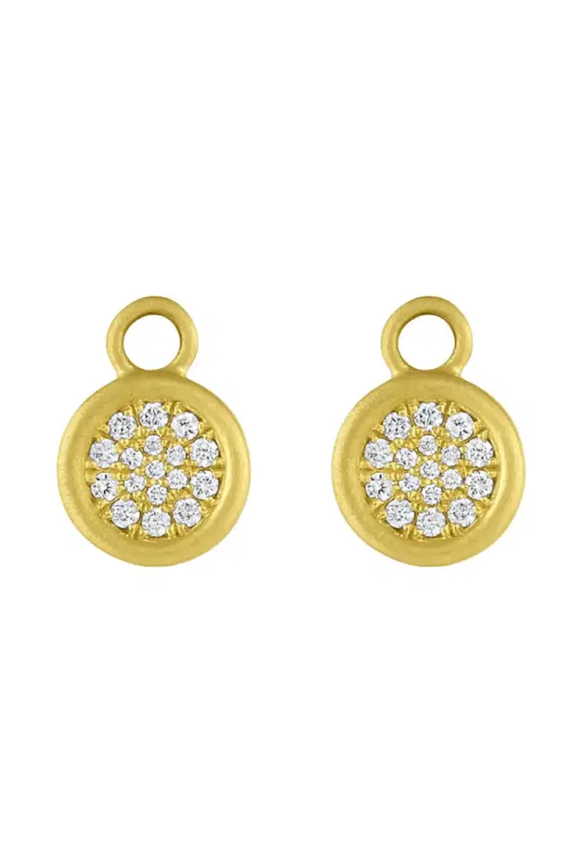 Diamond Amani Disk Ear Charms Diamond Amani Disk Ear Charms