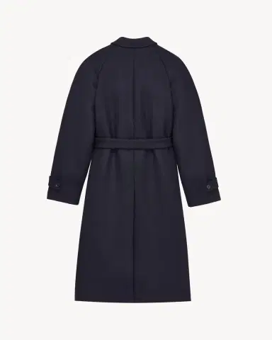 Saint Laurent Belted balmacaan in brushed wool gabardine | Thumbnail 7 Saint Laurent Belted balmacaan in brushed wool gabardine | Thumbnail 7