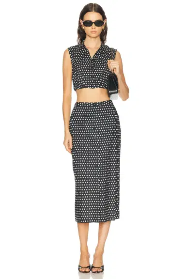 Frame The Polka Dot Skirt | Thumbnail 4 Frame The Polka Dot Skirt | Thumbnail 4