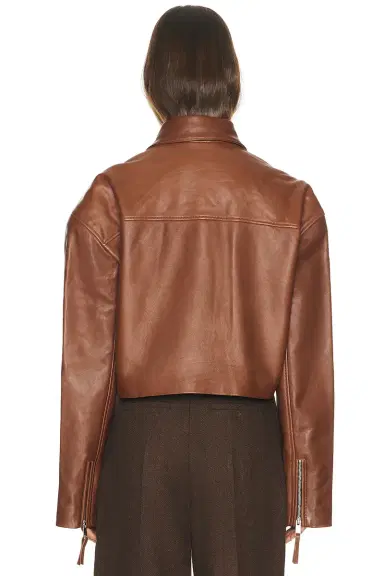 Helsa The Leather Oversized Moto Jacket | Thumbnail 4 Helsa The Leather Oversized Moto Jacket | Thumbnail 4