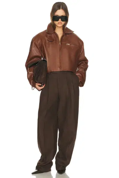 Helsa The Leather Oversized Moto Jacket | Thumbnail 5 Helsa The Leather Oversized Moto Jacket | Thumbnail 5