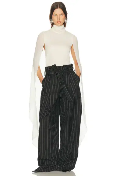 Helsa Georgette Cape Top | Thumbnail 2 Helsa Georgette Cape Top | Thumbnail 2