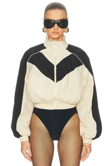 Ronny Kobo Brenton Cropped Jacket in Beige | Thumbnail 2 Ronny Kobo Brenton Cropped Jacket in Beige | Thumbnail 2
