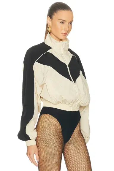 Ronny Kobo Brenton Cropped Jacket in Beige | Thumbnail 3 Ronny Kobo Brenton Cropped Jacket in Beige | Thumbnail 3