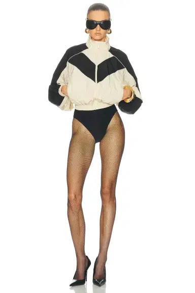 Ronny Kobo Brenton Cropped Jacket in Beige | Thumbnail 4 Ronny Kobo Brenton Cropped Jacket in Beige | Thumbnail 4