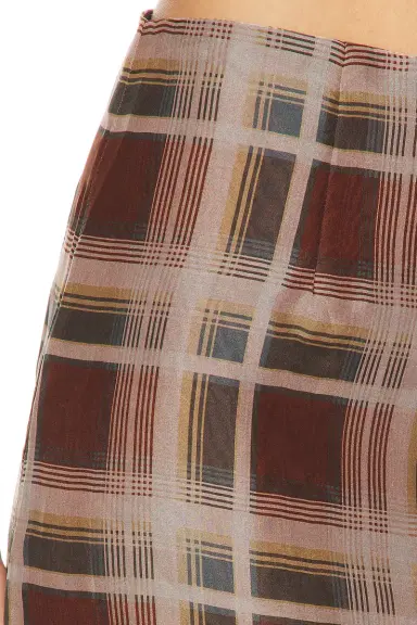 Frame The Plaid Organza Skirt | Thumbnail 5 Frame The Plaid Organza Skirt | Thumbnail 5