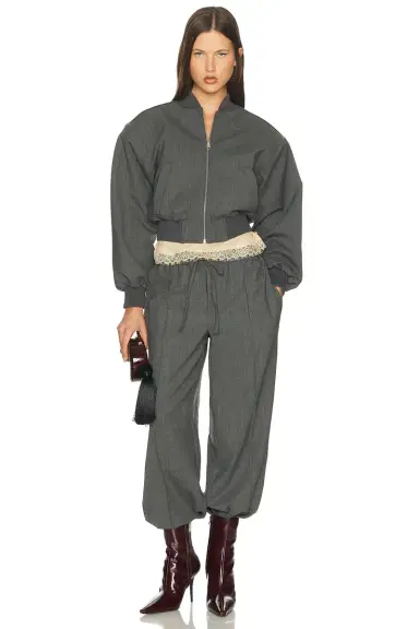 Helsa Wool Blend Bomber Jacket | Thumbnail 4 Helsa Wool Blend Bomber Jacket | Thumbnail 4