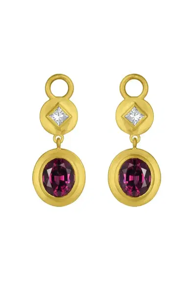 LEIGH MAXWELL Spinel Diamond Gemstone Ear Charms | Thumbnail 1 LEIGH MAXWELL Spinel Diamond Gemstone Ear Charms | Thumbnail 1