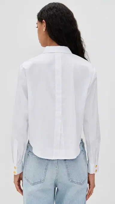 L'Agence Cosette Crop High Low Shirt | Thumbnail 2 L'Agence Cosette Crop High Low Shirt | Thumbnail 2