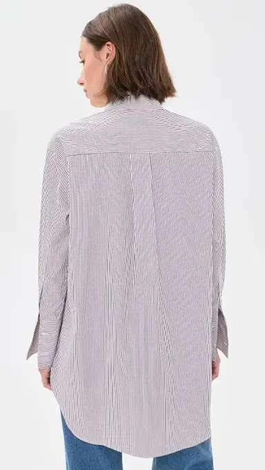 Comme Si Mandarin Collar Button Down Shirt | Thumbnail 2 Comme Si Mandarin Collar Button Down Shirt | Thumbnail 2