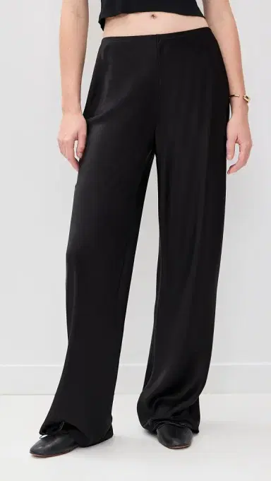 Reformation Gale Satin Mid Rise Bias Pants | Thumbnail 2 Reformation Gale Satin Mid Rise Bias Pants | Thumbnail 2