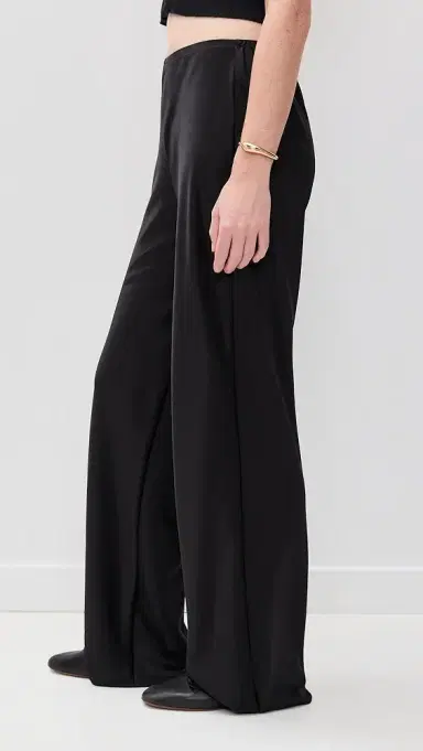 Reformation Gale Satin Mid Rise Bias Pants | Thumbnail 4 Reformation Gale Satin Mid Rise Bias Pants | Thumbnail 4