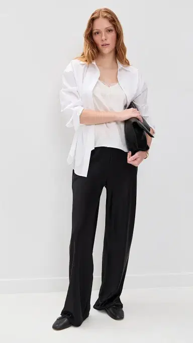 Reformation Gale Satin Mid Rise Bias Pants | Thumbnail 5 Reformation Gale Satin Mid Rise Bias Pants | Thumbnail 5