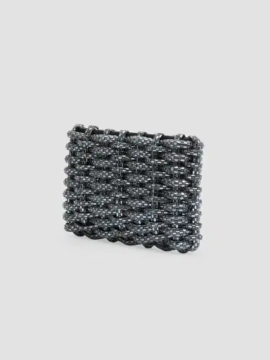 Simkhai Women's Morgan Metal Clutch - Black | Thumbnail 2 Simkhai Women's Morgan Metal Clutch - Black | Thumbnail 2
