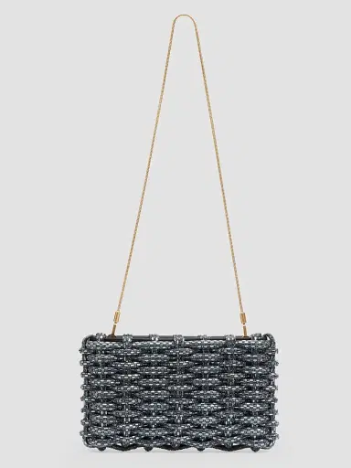 Simkhai Women's Morgan Metal Clutch - Black | Thumbnail 4 Simkhai Women's Morgan Metal Clutch - Black | Thumbnail 4