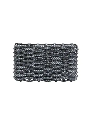 Simkhai Women's Morgan Metal Clutch - Black | Thumbnail 1 Simkhai Women's Morgan Metal Clutch - Black | Thumbnail 1