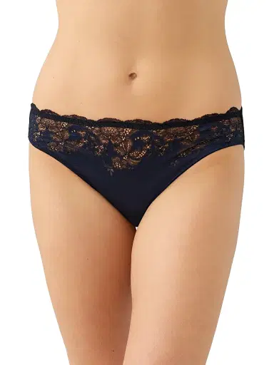 Wacoal Women's Modern Affair Bikini Bottom - Night Sky Black - Size XL | Thumbnail 2 Wacoal Women's Modern Affair Bikini Bottom - Night Sky Black - Size XL | Thumbnail 2