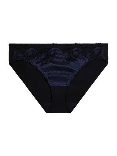 Wacoal Women's Modern Affair Bikini Bottom - Night Sky Black - Size XL | Thumbnail 1 Wacoal Women's Modern Affair Bikini Bottom - Night Sky Black - Size XL | Thumbnail 1