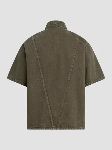 Hudson Jeans Men's Carpenter Denim Short-Sleeve Shirt - Hillside | Thumbnail 6 Hudson Jeans Men's Carpenter Denim Short-Sleeve Shirt - Hillside | Thumbnail 6