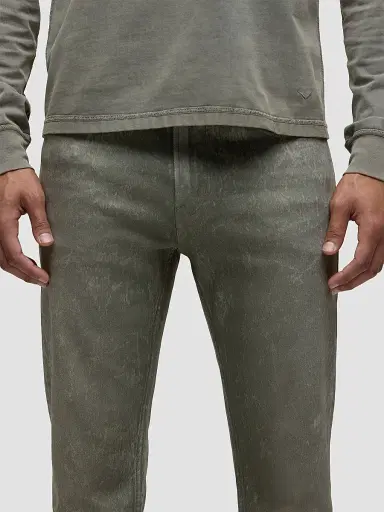 Hudson Jeans Men's Walker Kick Flare Jeans - Wax Olive | Thumbnail 3 Hudson Jeans Men's Walker Kick Flare Jeans - Wax Olive | Thumbnail 3