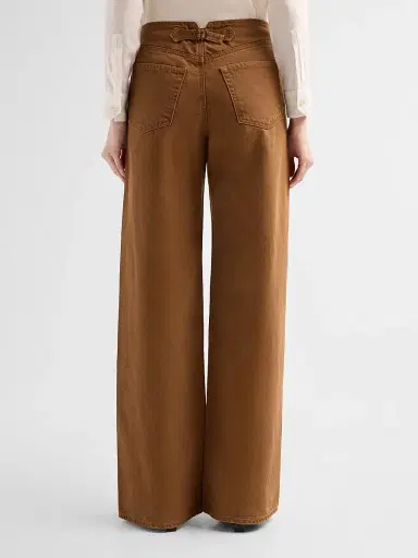 Ulla Johnson Women's Jasmine Cotton Wide-Leg Jeans | Thumbnail 3 Ulla Johnson Women's Jasmine Cotton Wide-Leg Jeans | Thumbnail 3