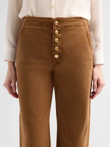 Ulla Johnson Women's Jasmine Cotton Wide-Leg Jeans | Thumbnail 5 Ulla Johnson Women's Jasmine Cotton Wide-Leg Jeans | Thumbnail 5