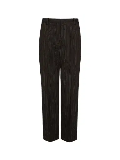 TWP Women's Roberts Pinstriped Wool-Blend Straight-Leg Pants - Dark Chocolate | Thumbnail 1 TWP Women's Roberts Pinstriped Wool-Blend Straight-Leg Pants - Dark Chocolate | Thumbnail 1