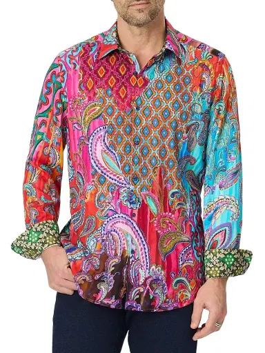 Robert Graham Men's Embellished Paisley Shirt | Thumbnail 1 Robert Graham Men's Embellished Paisley Shirt | Thumbnail 1