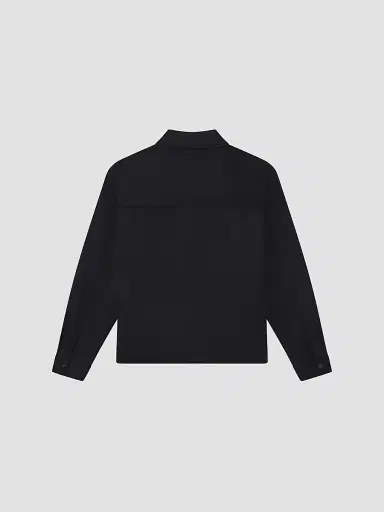 Frame Men's Double Face Wool Zip-Front Shirt Jacket - Dark Navy | Thumbnail 6 Frame Men's Double Face Wool Zip-Front Shirt Jacket - Dark Navy | Thumbnail 6