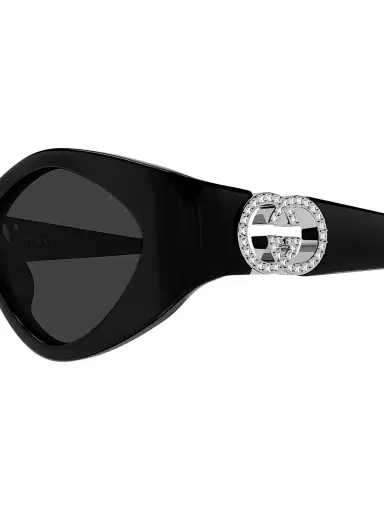 Gucci Women's Hailey 52MM Oval Sunglasses - Black | Thumbnail 3 Gucci Women's Hailey 52MM Oval Sunglasses - Black | Thumbnail 3