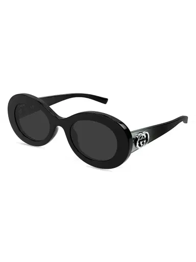 Gucci Women's Montecarlo 51MM Oval Sunglasses - Black | Thumbnail 1 Gucci Women's Montecarlo 51MM Oval Sunglasses - Black | Thumbnail 1