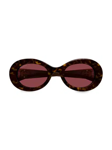 Gucci Women's Montecarlo 51MM Oval Sunglasses - Havana | Thumbnail 2 Gucci Women's Montecarlo 51MM Oval Sunglasses - Havana | Thumbnail 2