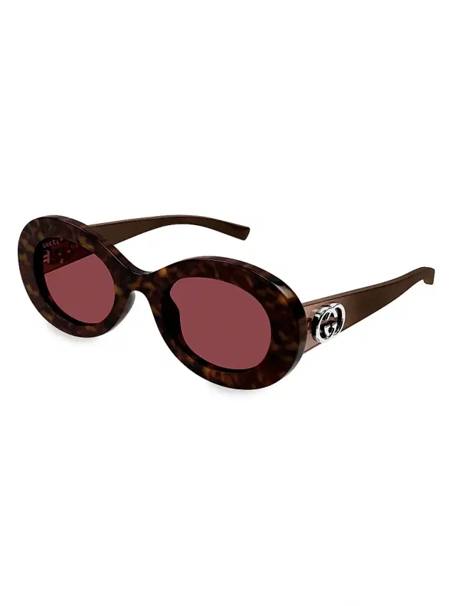 Women's Montecarlo 51MM Oval Sunglasses - Havana Women's Montecarlo 51MM Oval Sunglasses - Havana