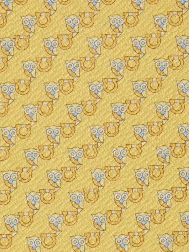 Ferragamo Men's Owl Gancio Silk Tie - Giallo | Thumbnail 4 Ferragamo Men's Owl Gancio Silk Tie - Giallo | Thumbnail 4