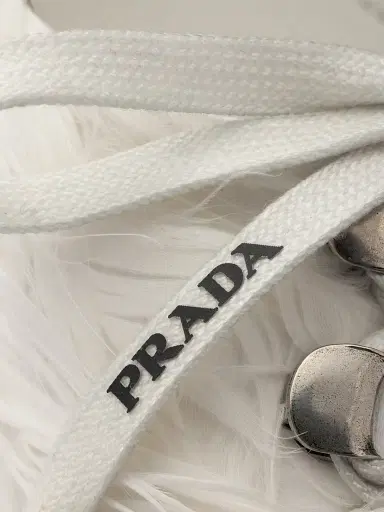Prada Women's Feather Embellished Satin Pumps - White | Thumbnail 5 Prada Women's Feather Embellished Satin Pumps - White | Thumbnail 5