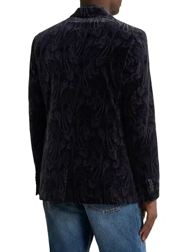 Etro Men's Milano Peak Lapel Jacket - Print On Black Base | Thumbnail 5 Etro Men's Milano Peak Lapel Jacket - Print On Black Base | Thumbnail 5