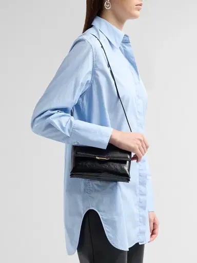 Wandler Women's Ida Trio Leather Clutch - Black Glaze | Thumbnail 2 Wandler Women's Ida Trio Leather Clutch - Black Glaze | Thumbnail 2