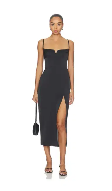 Amanda Uprichard Lyra Midi Dress | Thumbnail 1 Amanda Uprichard Lyra Midi Dress | Thumbnail 1