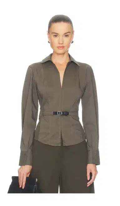 Simkhai Loriel Belted Shirt | Thumbnail 1 Simkhai Loriel Belted Shirt | Thumbnail 1