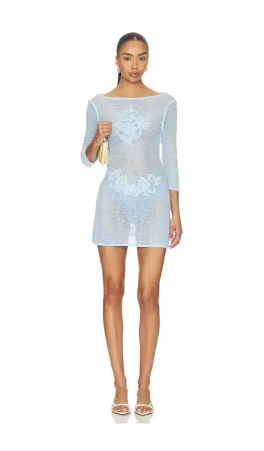 Frankies Bikinis La Jardin Crochet Mini Dress | Thumbnail 1 Frankies Bikinis La Jardin Crochet Mini Dress | Thumbnail 1