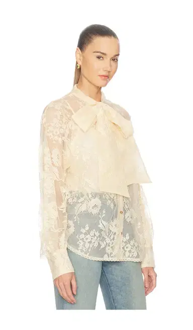 Zimmermann Valiant Lace Pussybow Blouse | Thumbnail 2 Zimmermann Valiant Lace Pussybow Blouse | Thumbnail 2