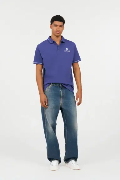 Roberto Cavalli Blue Polo Shirt With Logo | Thumbnail 7 Roberto Cavalli Blue Polo Shirt With Logo | Thumbnail 7