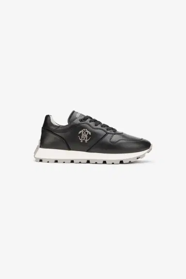 Roberto Cavalli Black Sneakers with RC Monogram | Thumbnail 2 Roberto Cavalli Black Sneakers with RC Monogram | Thumbnail 2