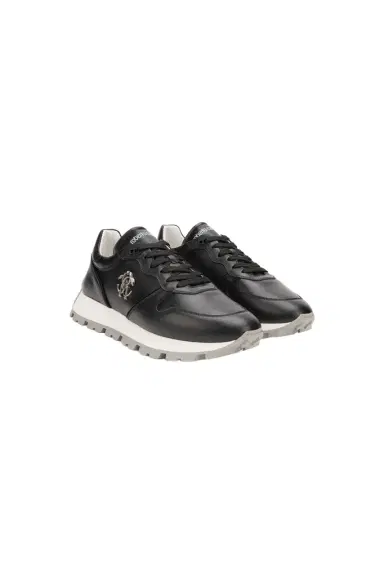 Roberto Cavalli Black Sneakers with RC Monogram | Thumbnail 1 Roberto Cavalli Black Sneakers with RC Monogram | Thumbnail 1