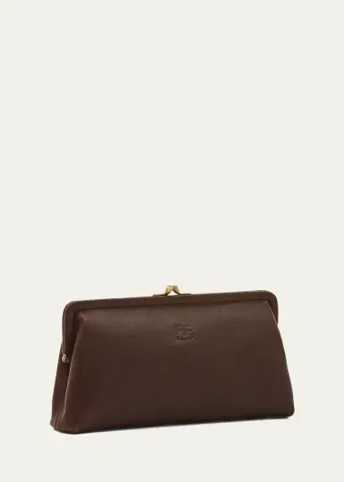 Il Bisonte Manuela Vegetable-Tanned Leather Clutch Bag | Thumbnail 2 Il Bisonte Manuela Vegetable-Tanned Leather Clutch Bag | Thumbnail 2