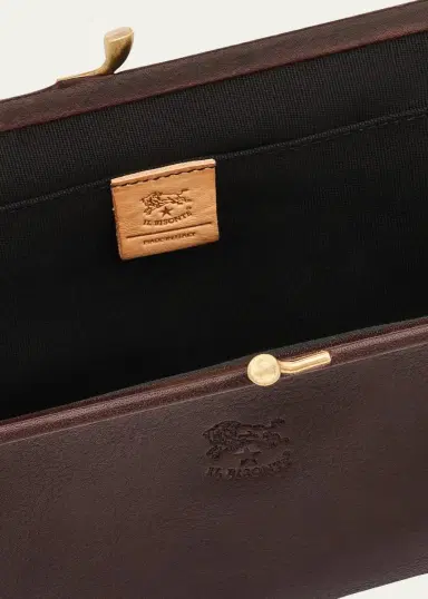 Il Bisonte Manuela Vegetable-Tanned Leather Clutch Bag | Thumbnail 3 Il Bisonte Manuela Vegetable-Tanned Leather Clutch Bag | Thumbnail 3