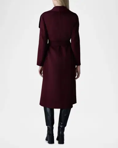 Mackage Mai Wool Belted Wrap Coat | Thumbnail 3 Mackage Mai Wool Belted Wrap Coat | Thumbnail 3
