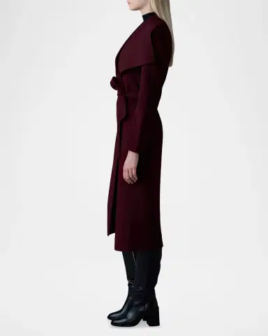 Mackage Mai Wool Belted Wrap Coat | Thumbnail 5 Mackage Mai Wool Belted Wrap Coat | Thumbnail 5