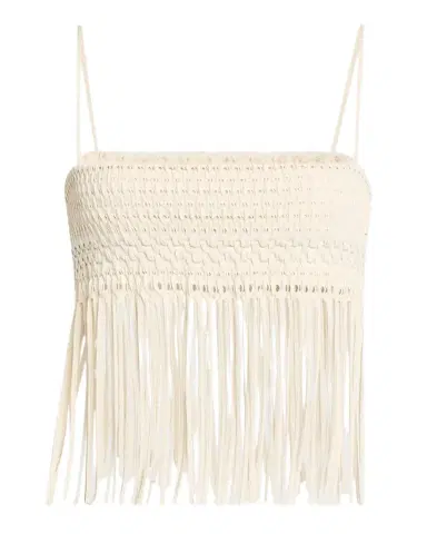Nanushka Mariz Woven Fringe Seersucker Top | Thumbnail 1 Nanushka Mariz Woven Fringe Seersucker Top | Thumbnail 1